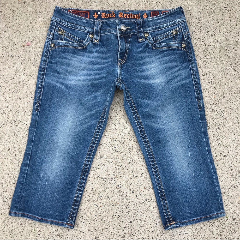 💙Rock Revival Gwen Cropped Denim